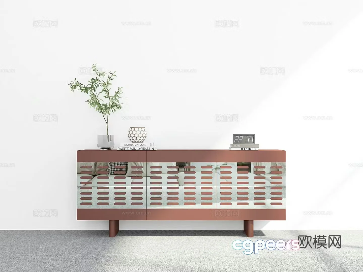 Modern sideboard 3D model