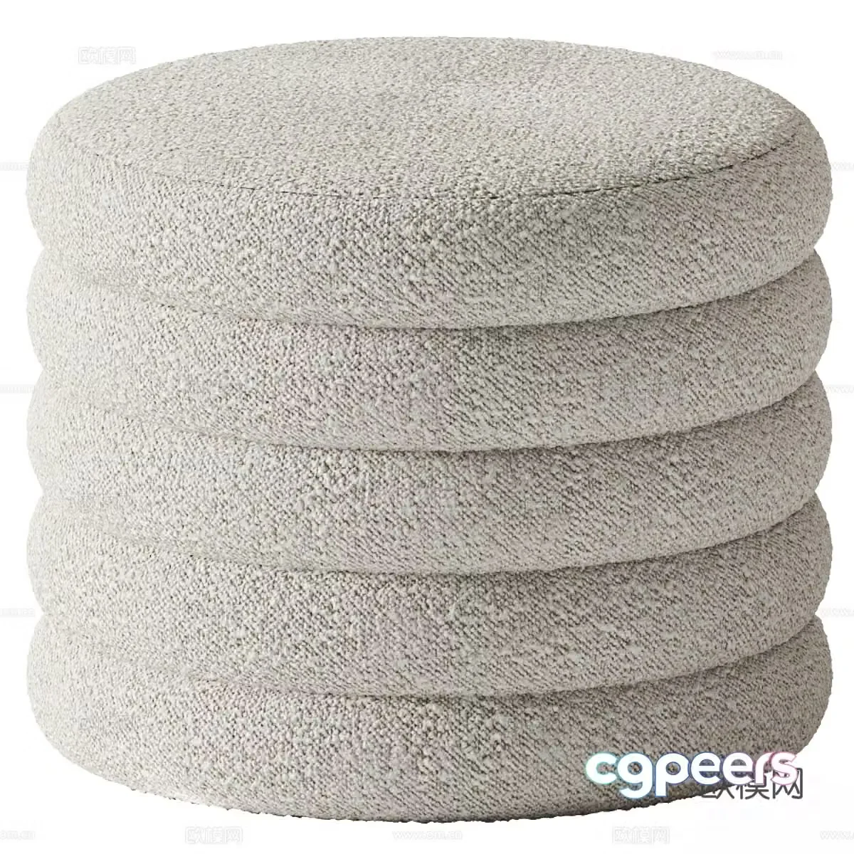 Modern sofa stool shoe replacement stool 3d model