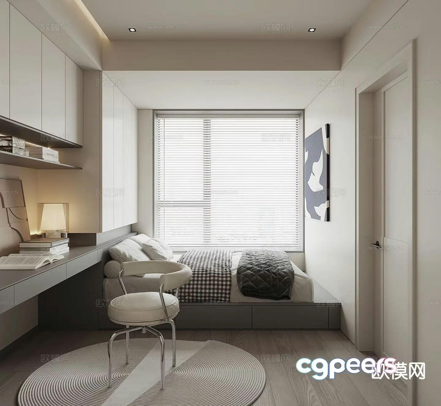 3d model of tatami bedroom and second bedroom