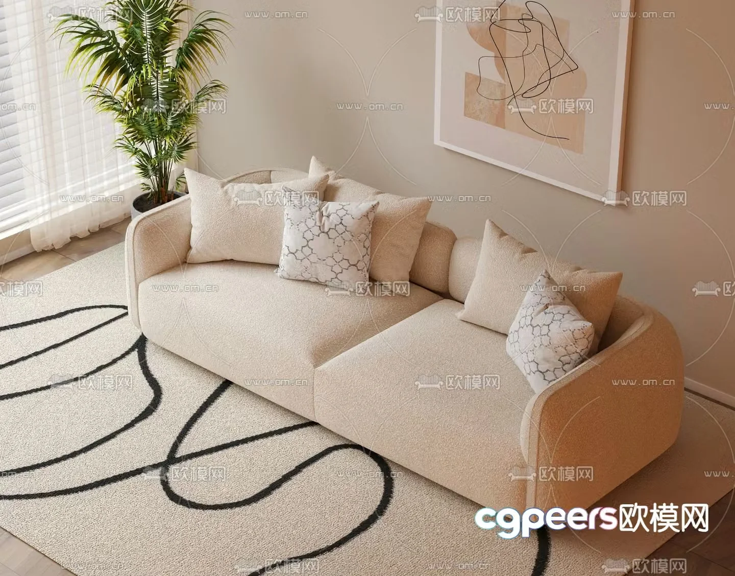 Ferri loveseat 3d model