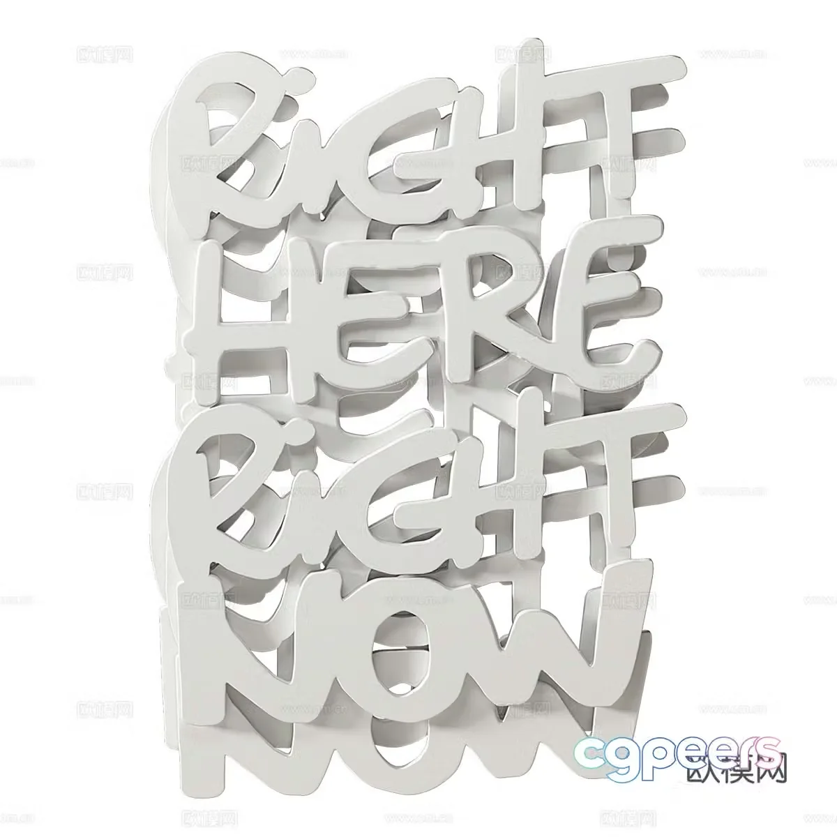 Modern art pendant wall decoration 3d model