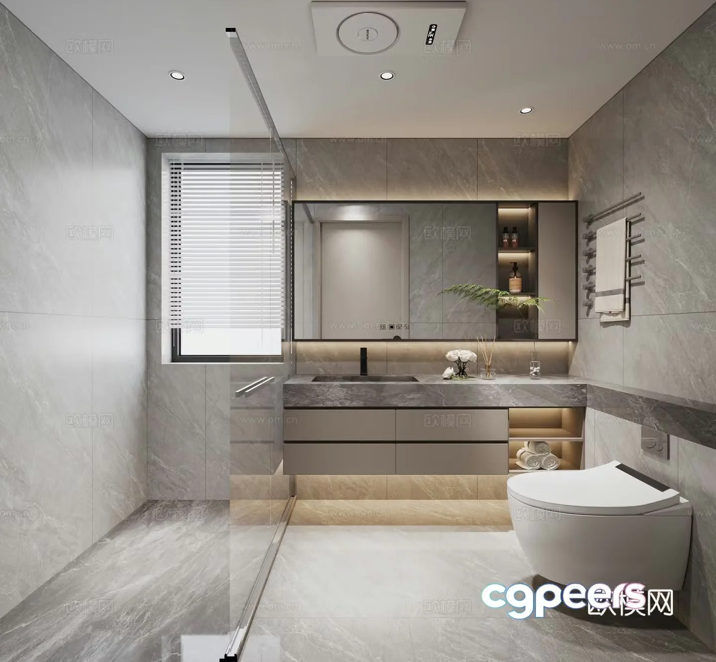 Modern bathroom 3d model