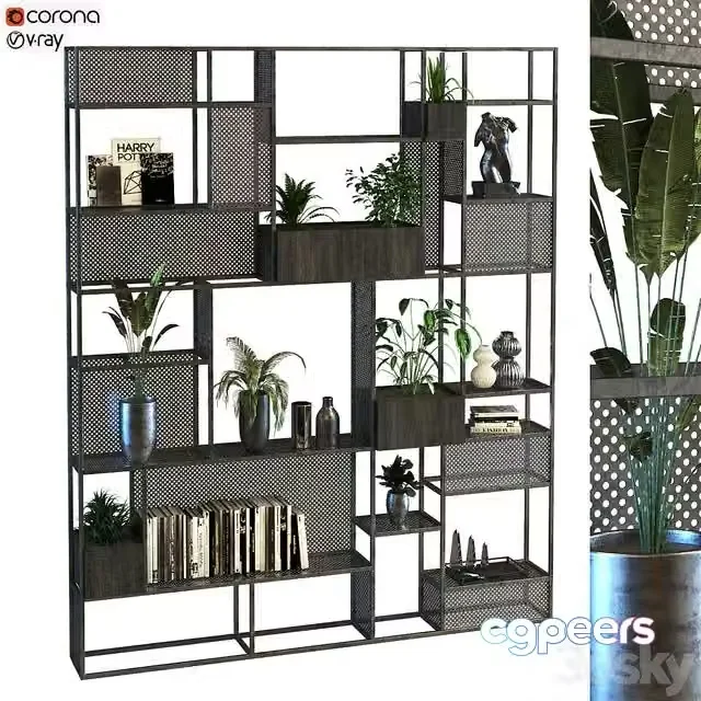 3ds Max Free – shelf furniture set 012