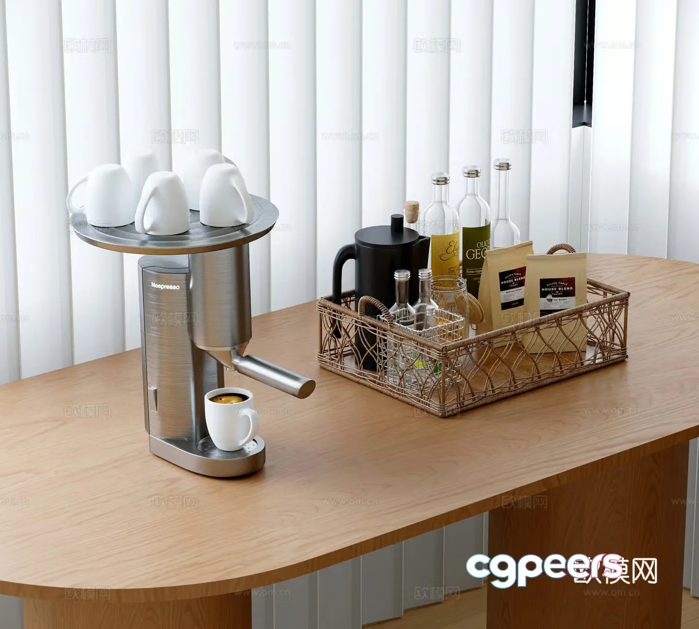 Modern coffee machine 3D model