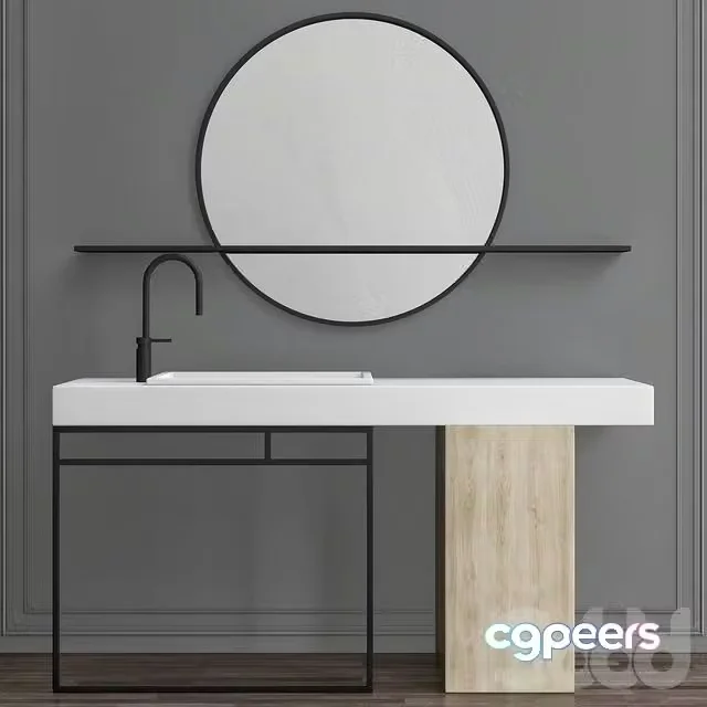 3ds Max Free – Washbasins Furniture No. 2