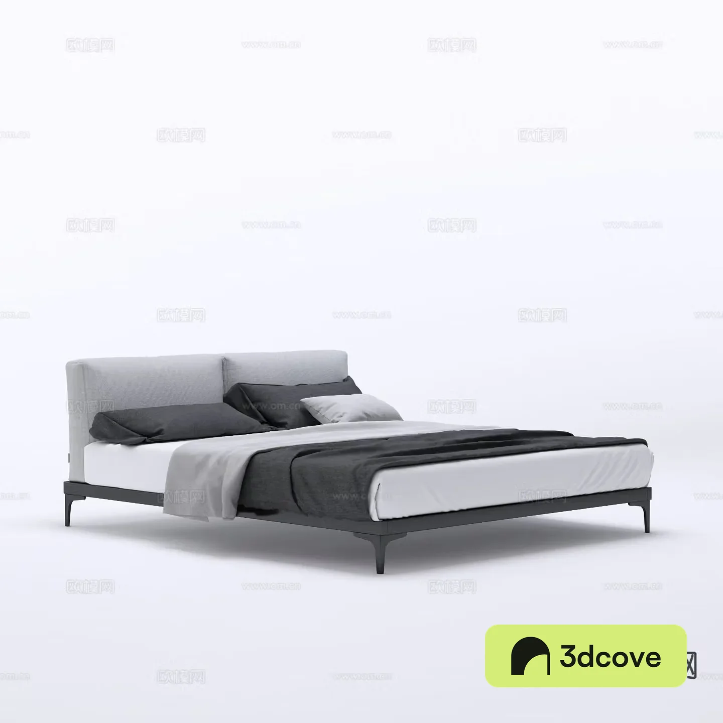 Modern double bed