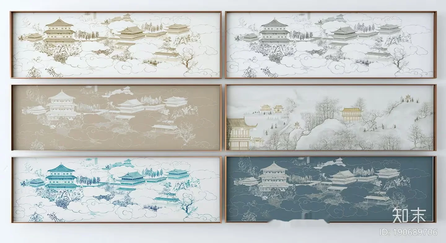 Traditional Chinese Art 3D Model – 2040 – VRAY Render