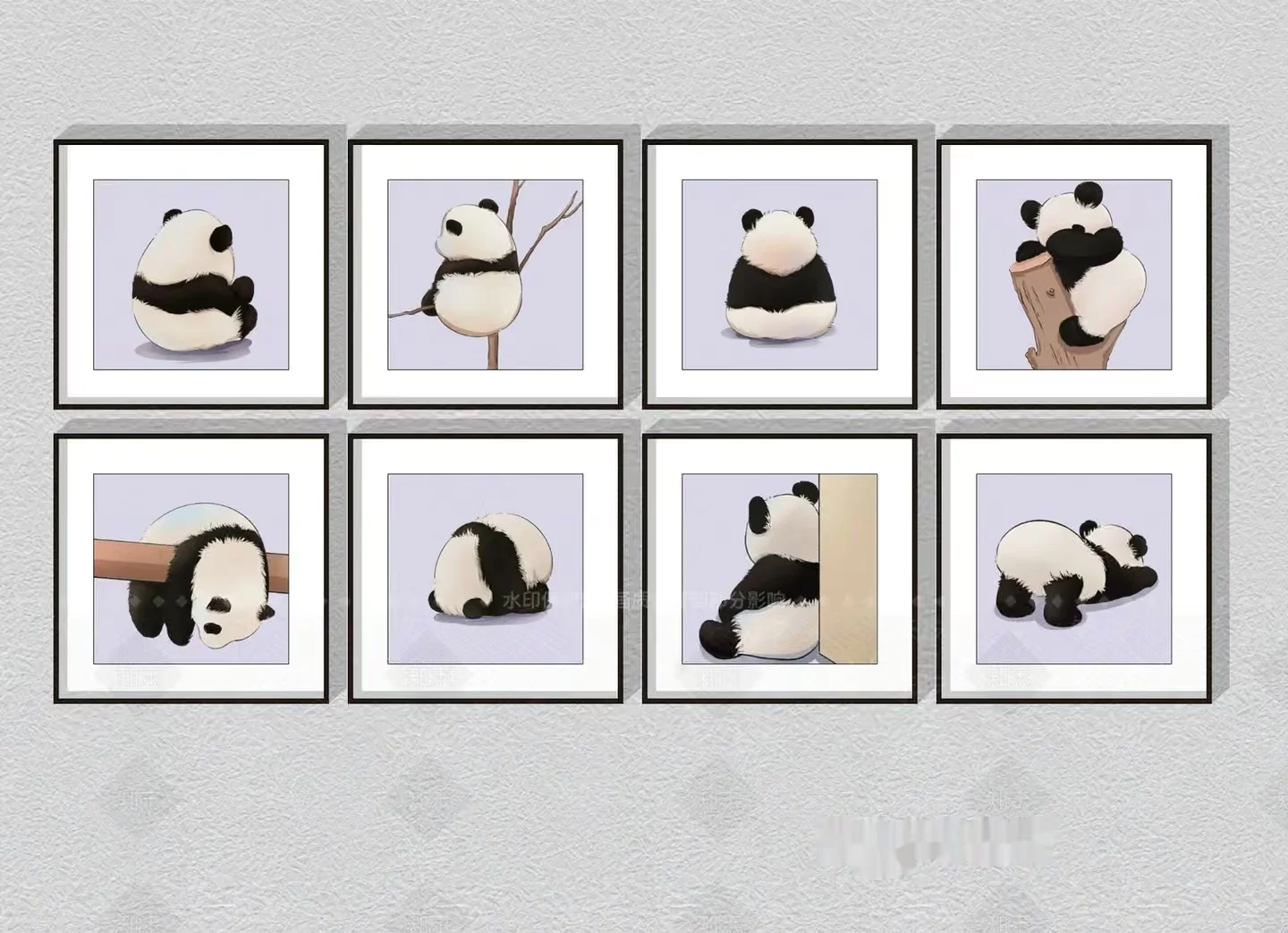 Black And White Panda Pictures 3D Model – 19809 – VRAY Render