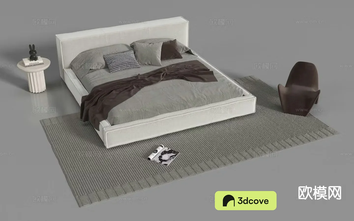 Modern double bed