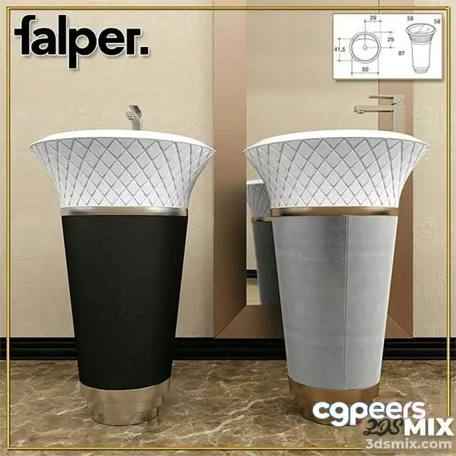 3ds Max Free – Sink FALPE collection George