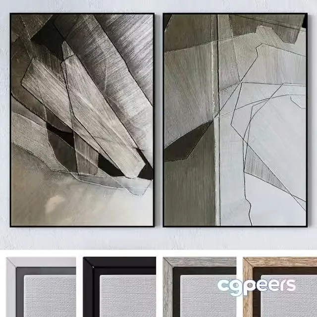 3ds Max Free – Set of large wall paintings 2082