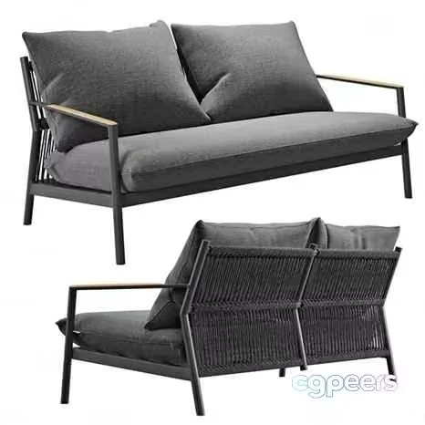Modern Grey Sofa 3D Model – 12627 – CORONA Render