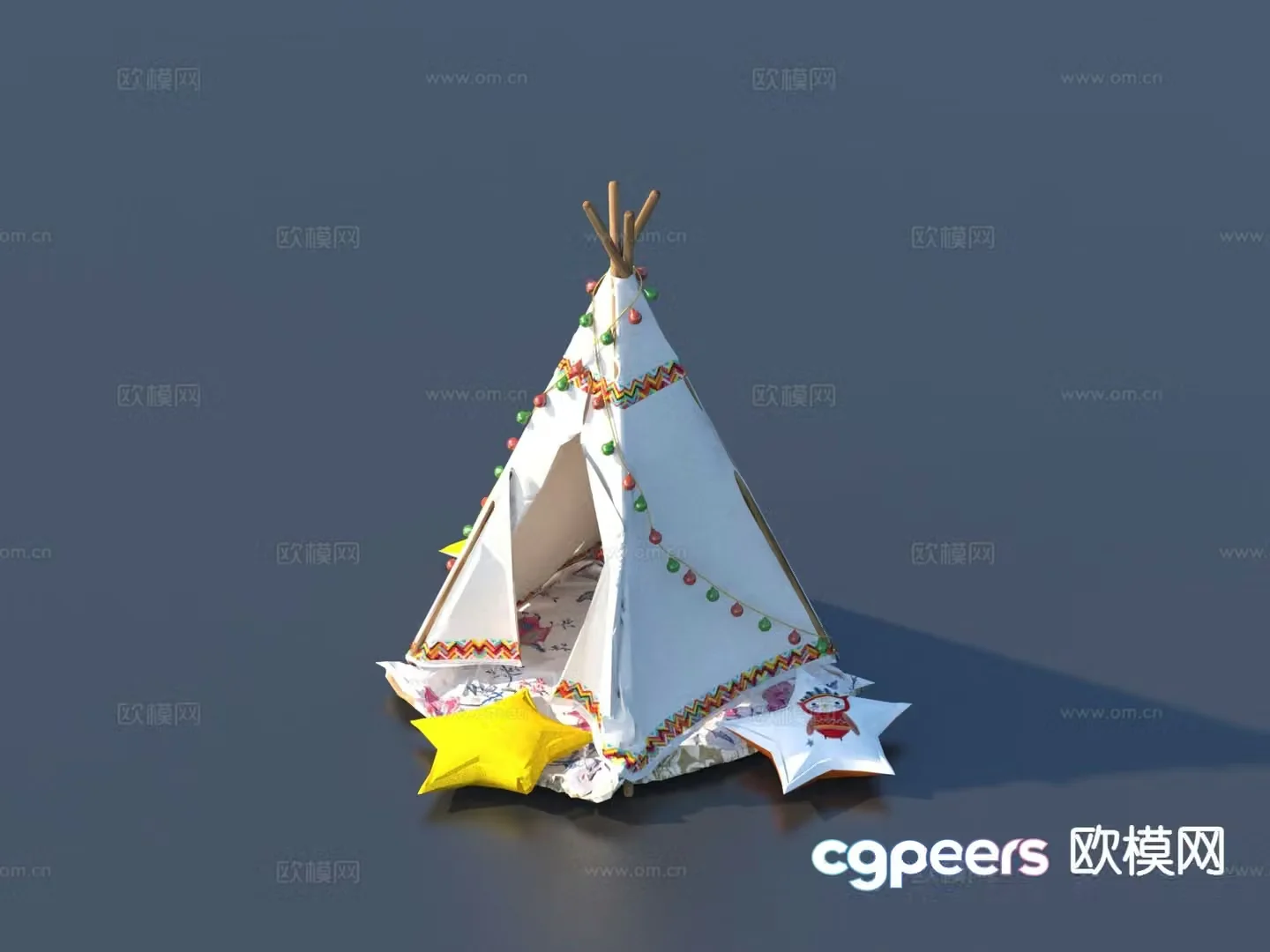 Outdoor tent tent camp outdoor sketch 3d model