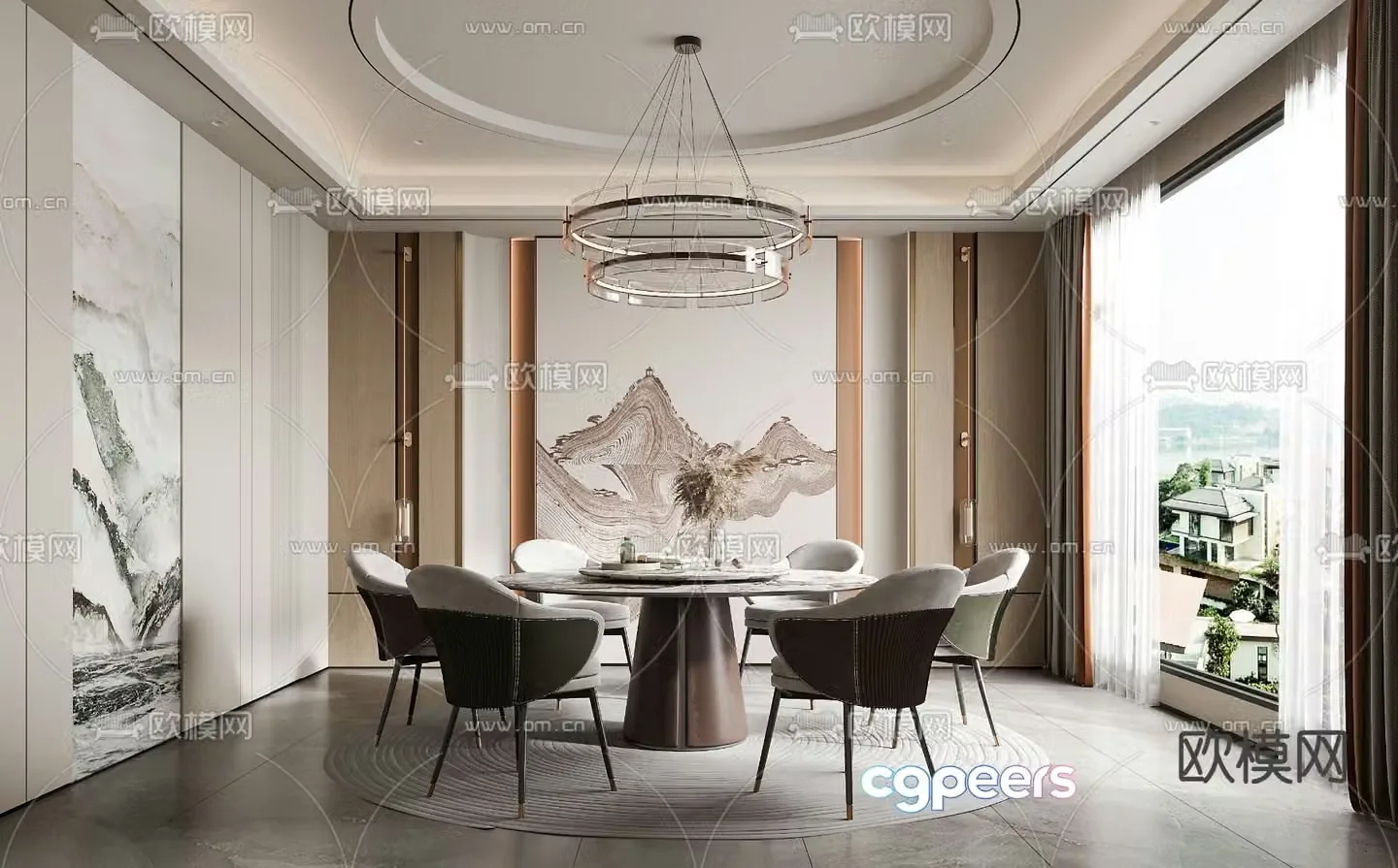 New Chinese Restaurant Song’s Aesthetics 3D Model