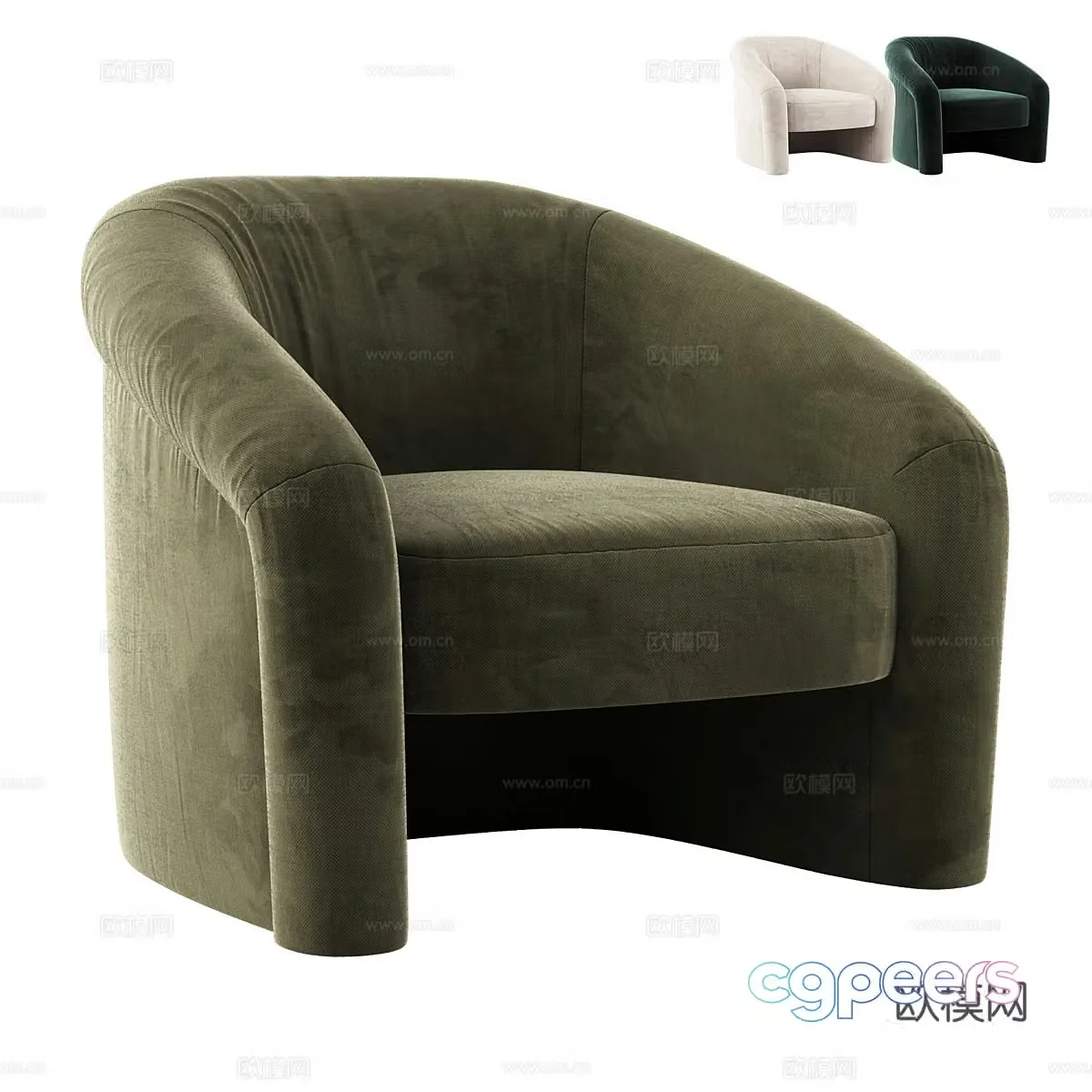 Modern single sofa 3d model