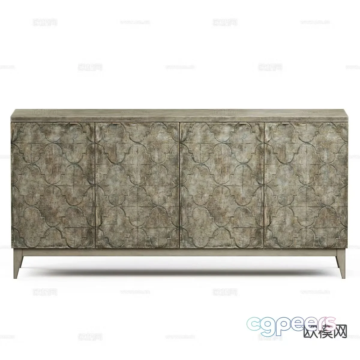 Medieval style chest of drawers 3D model