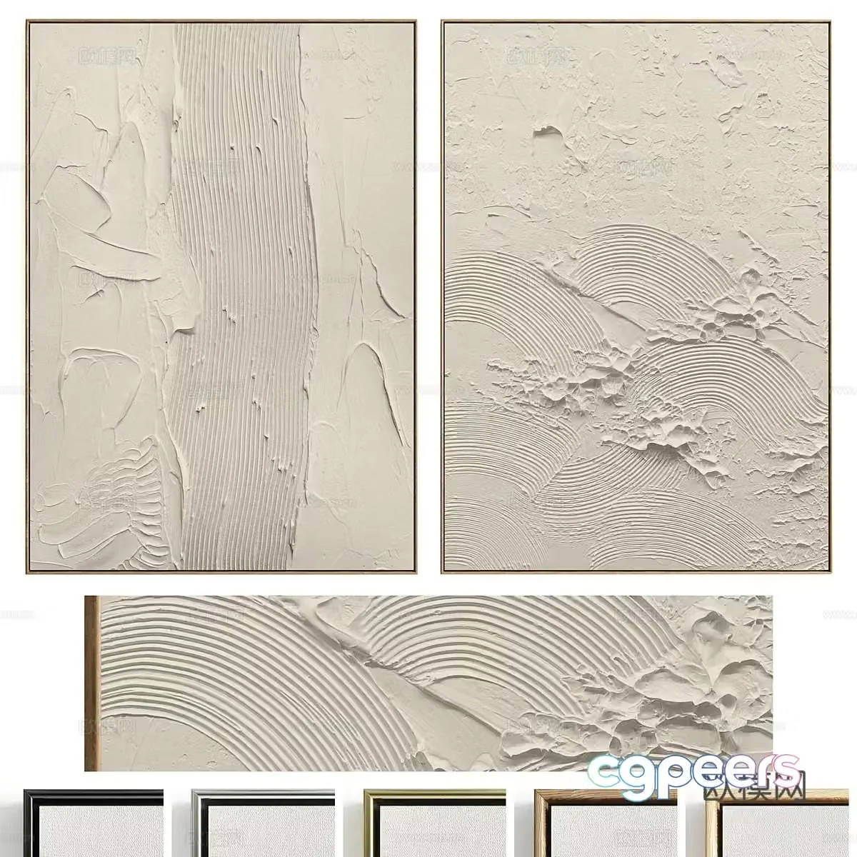 New Chinese style hanging painting 3D model