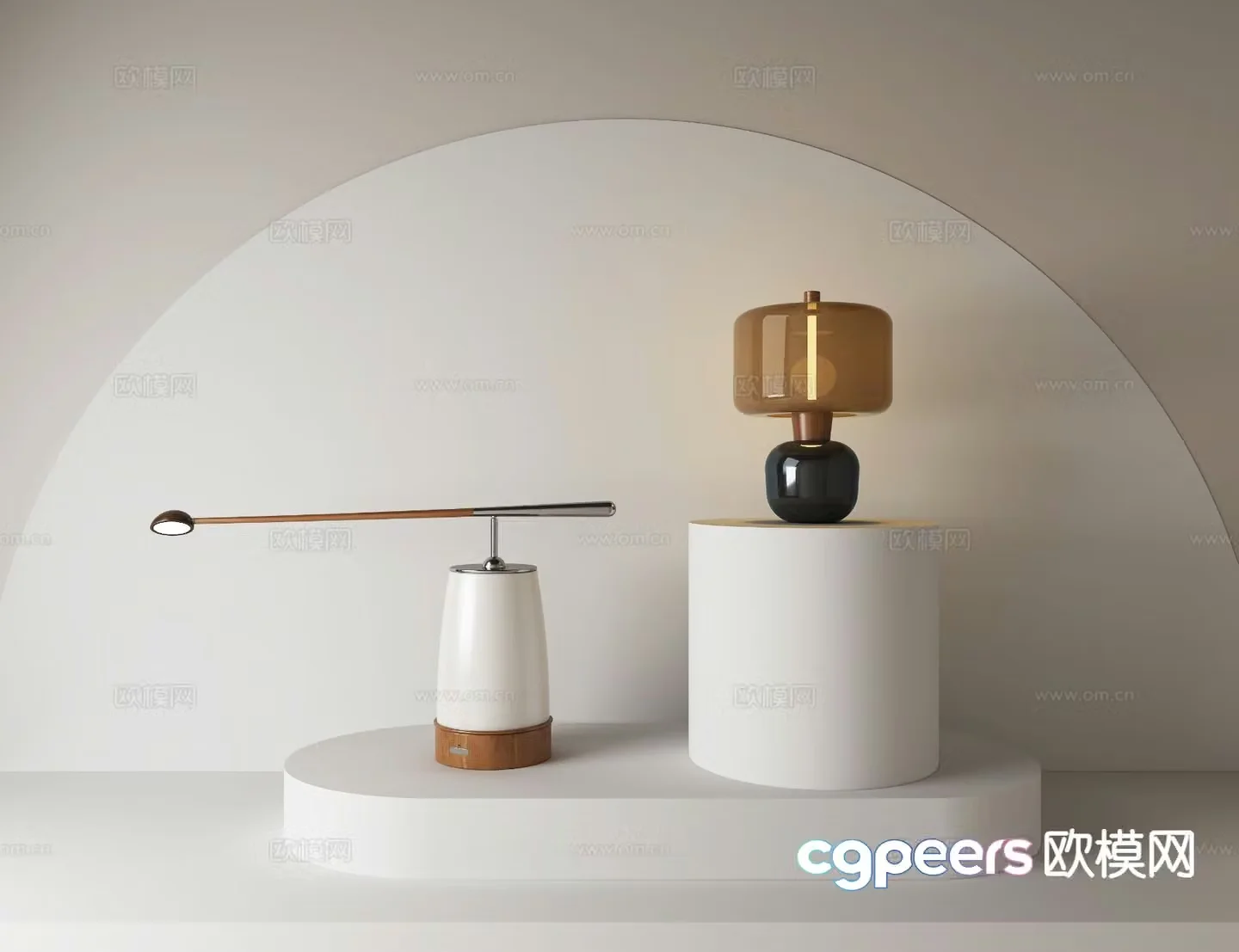 Creative desk lamp decorative desk lamp 3d model