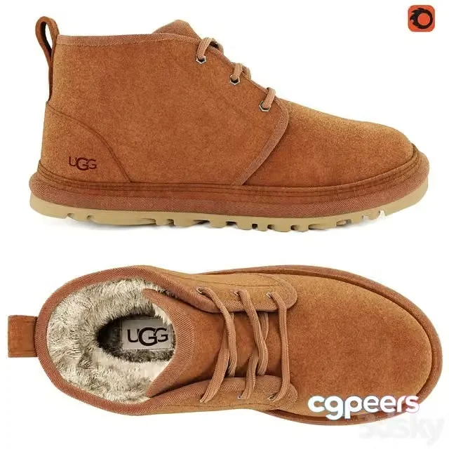 3ds Max Free – UGG-Brand-Shoe
