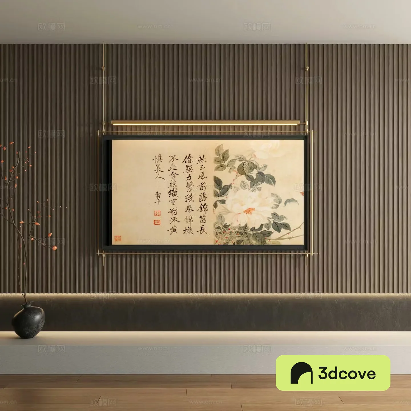 New Chinese style decorative painting calligraphy and painting