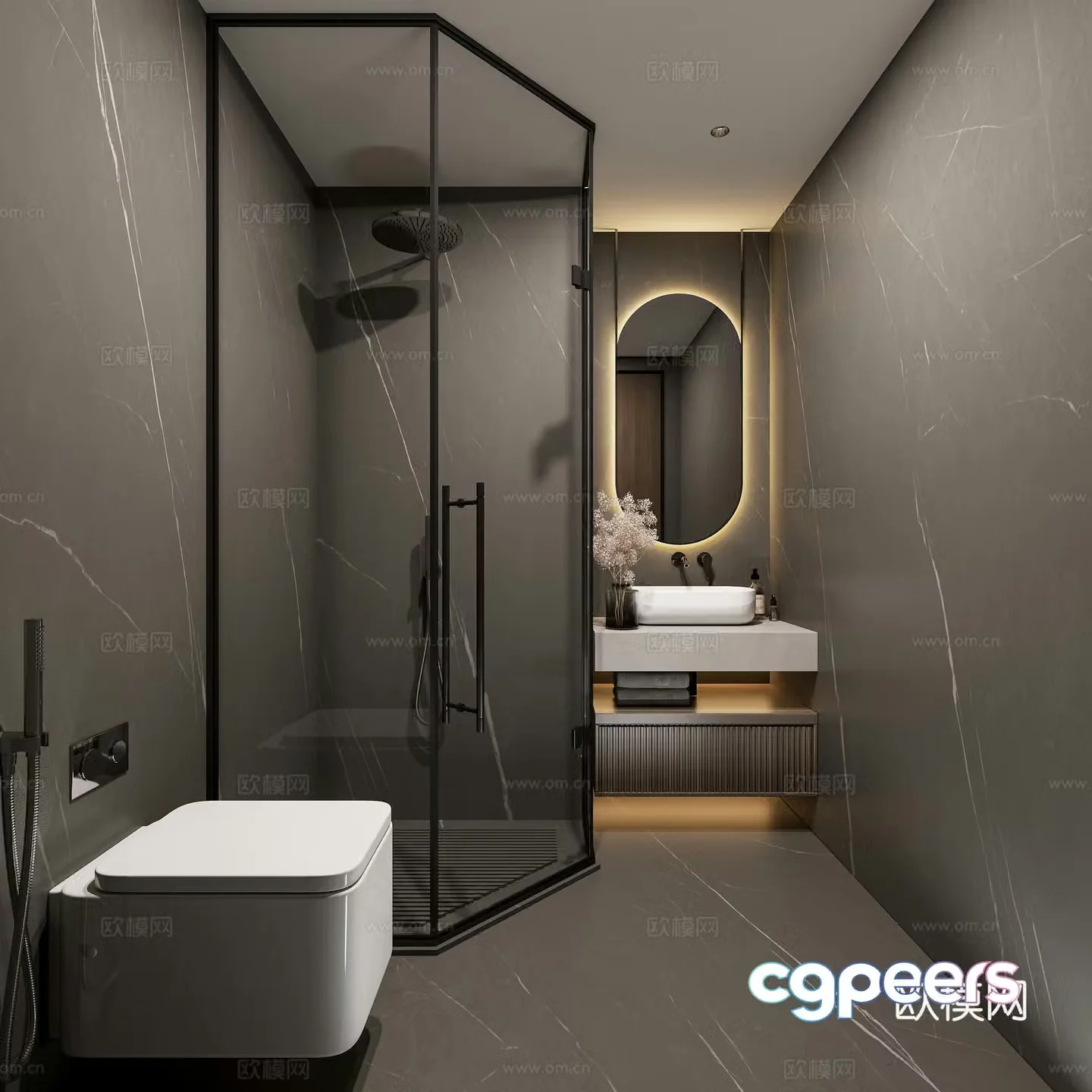 Modern bathroom 3d model