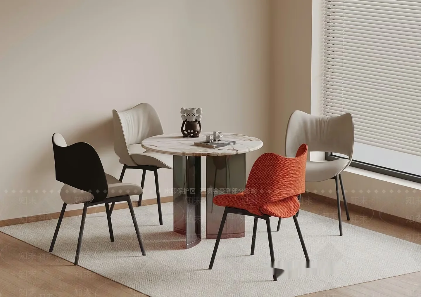 Modern Dining Room 3D Model – 20746 – VRAY Render