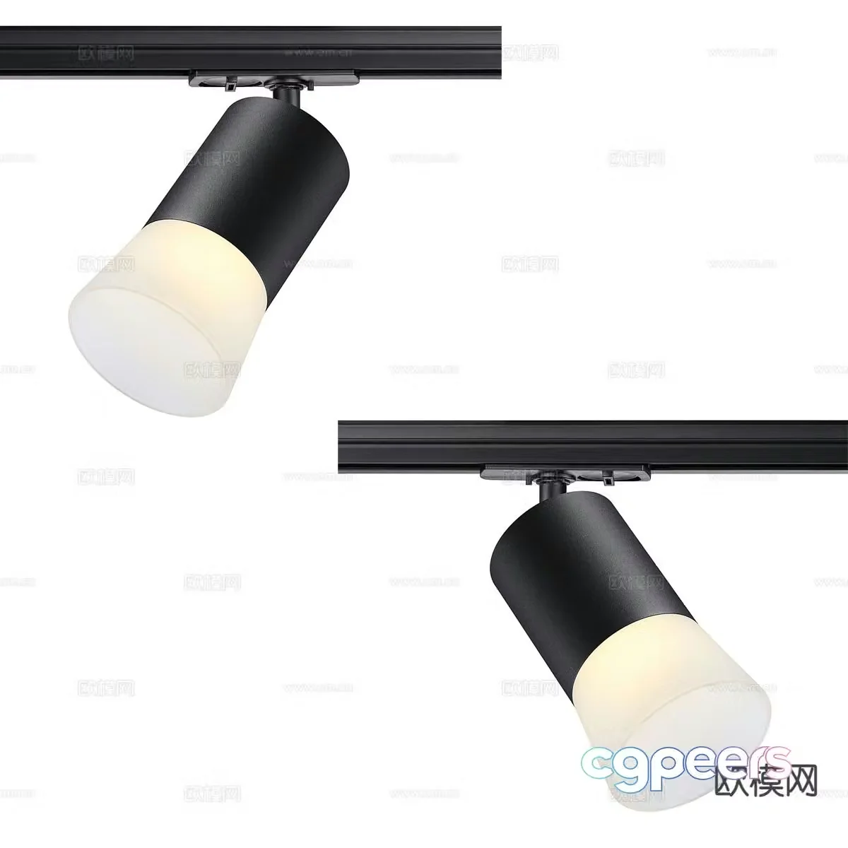 Surface mounted downlight spotlight magnetic light 3D model