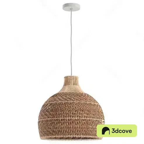 A Wicker Light Fixture