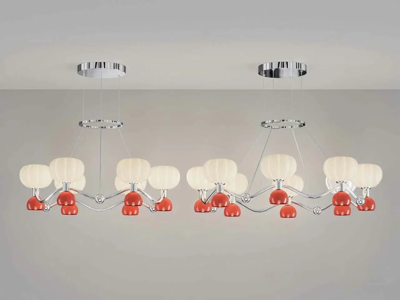A Light Fixture With A Modern Design 3D Model – 17399 – VRAY Render