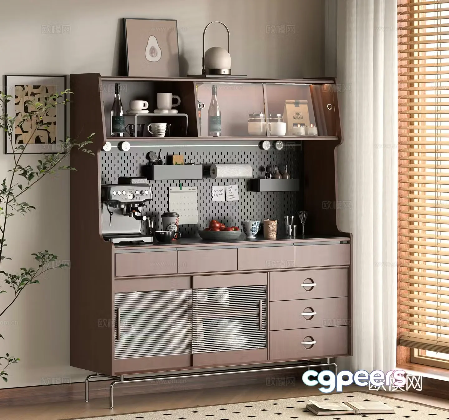Modern sideboard 3D model
