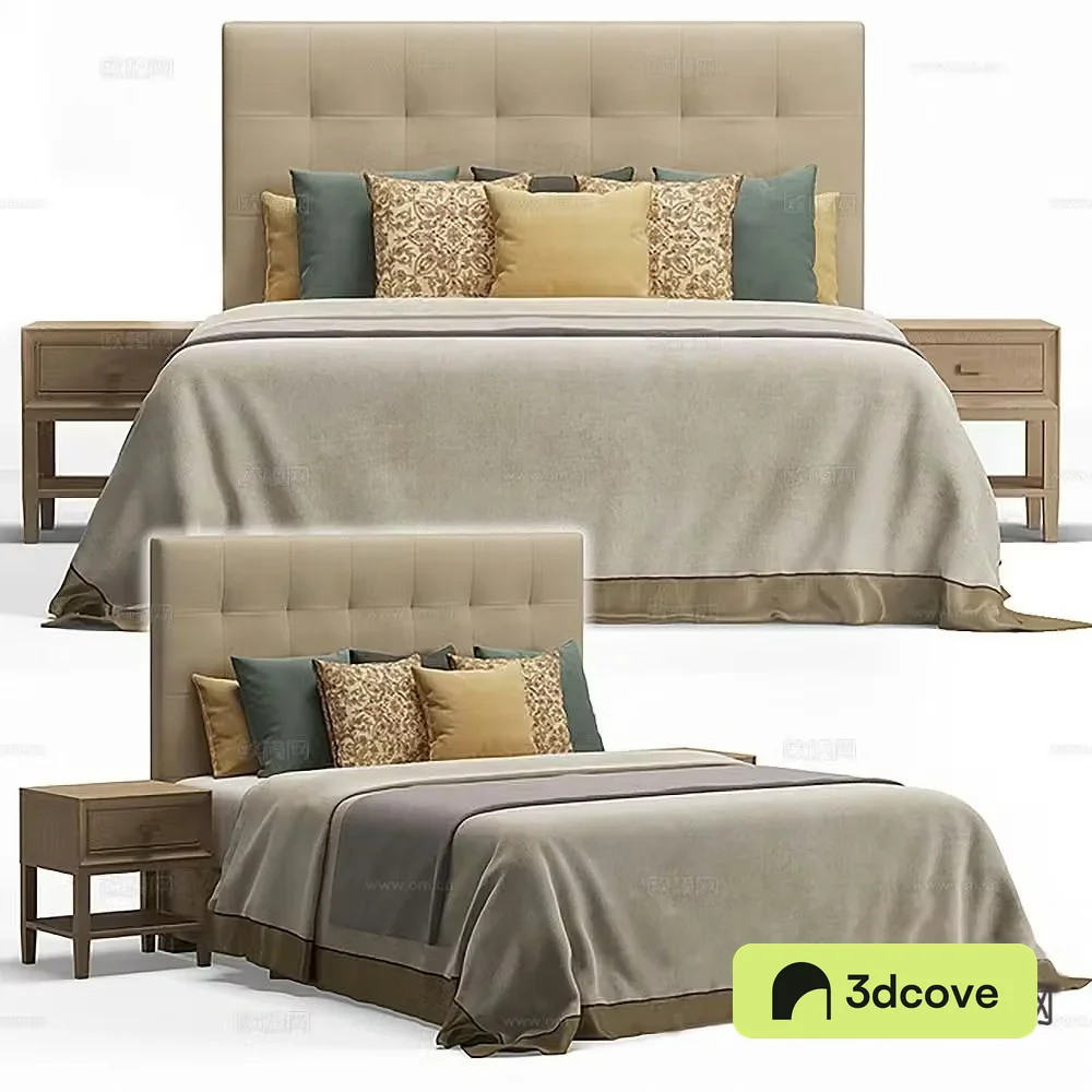 Modern double bed