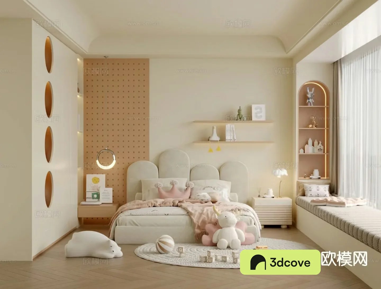 Cream style children’s room girl’s room child’s room