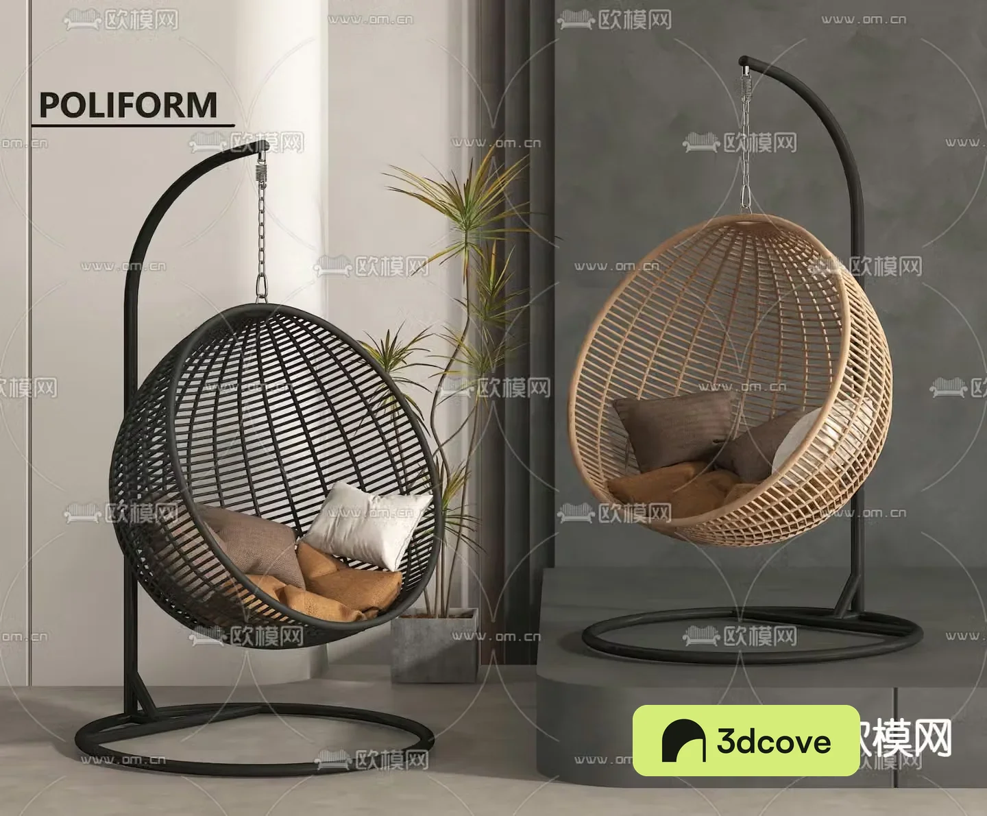 Outdoor swing chair hanging chair outdoor rocking chair
