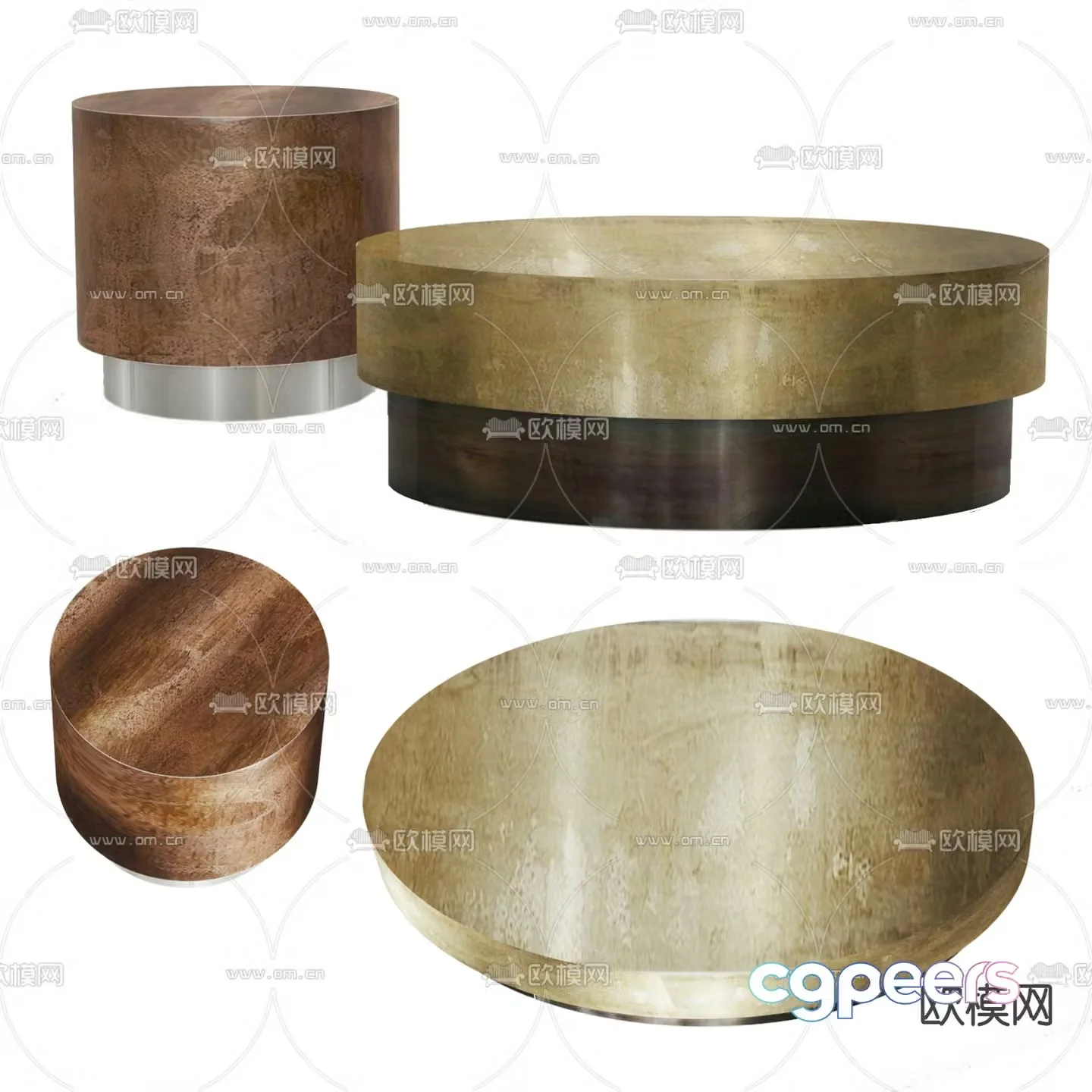 BAXTER coffee table combination 3d model