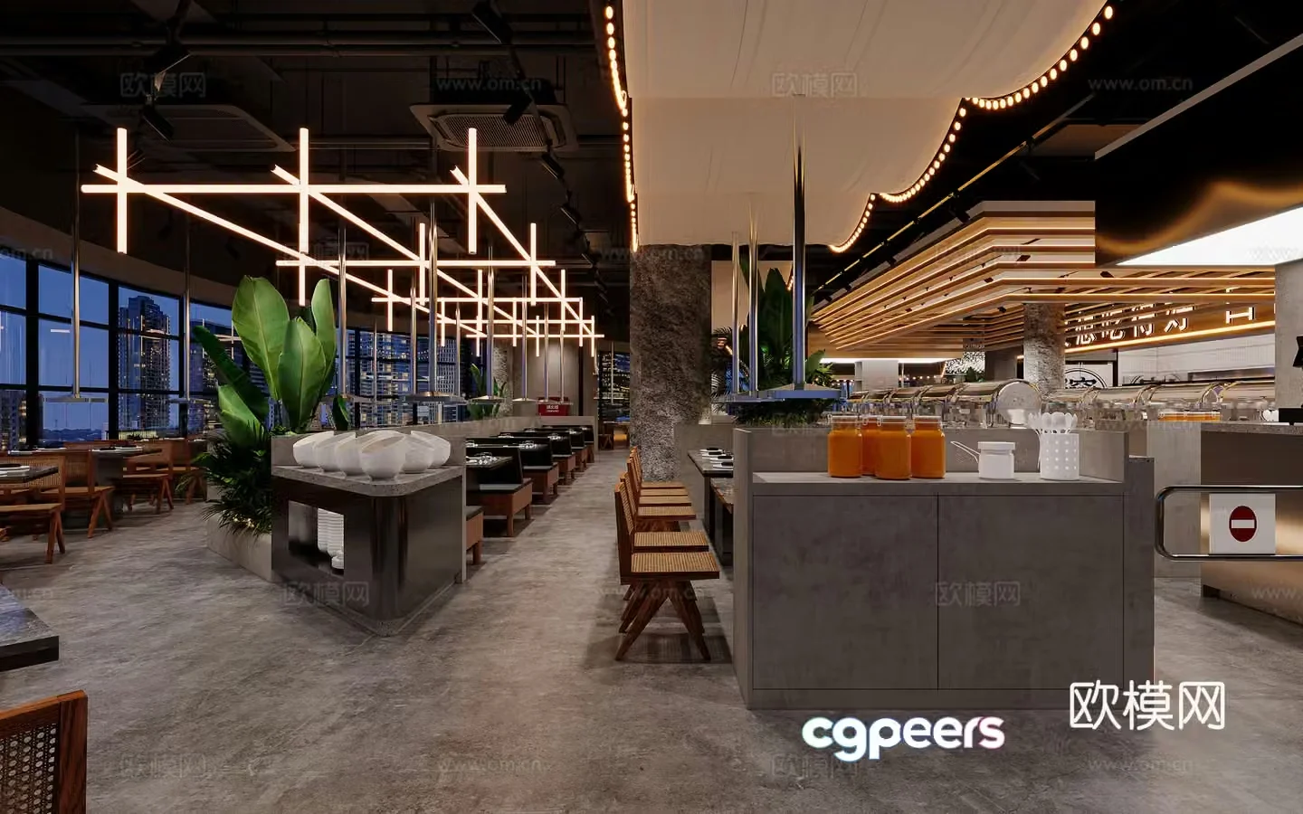 Jijifeng Barbecue Shop 3D Model