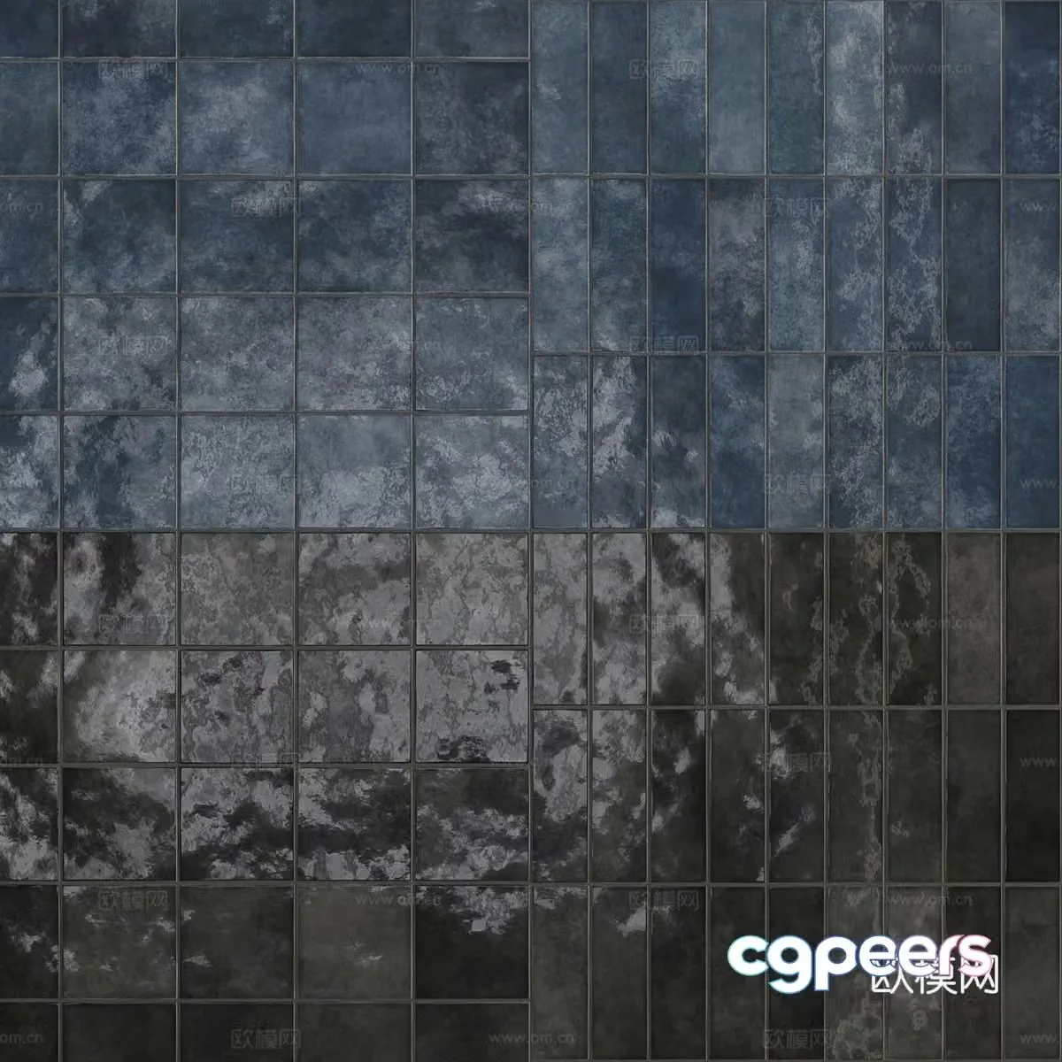 Glazed tiles Bathroom tiles Ceramic tiles Antique tiles 3D model