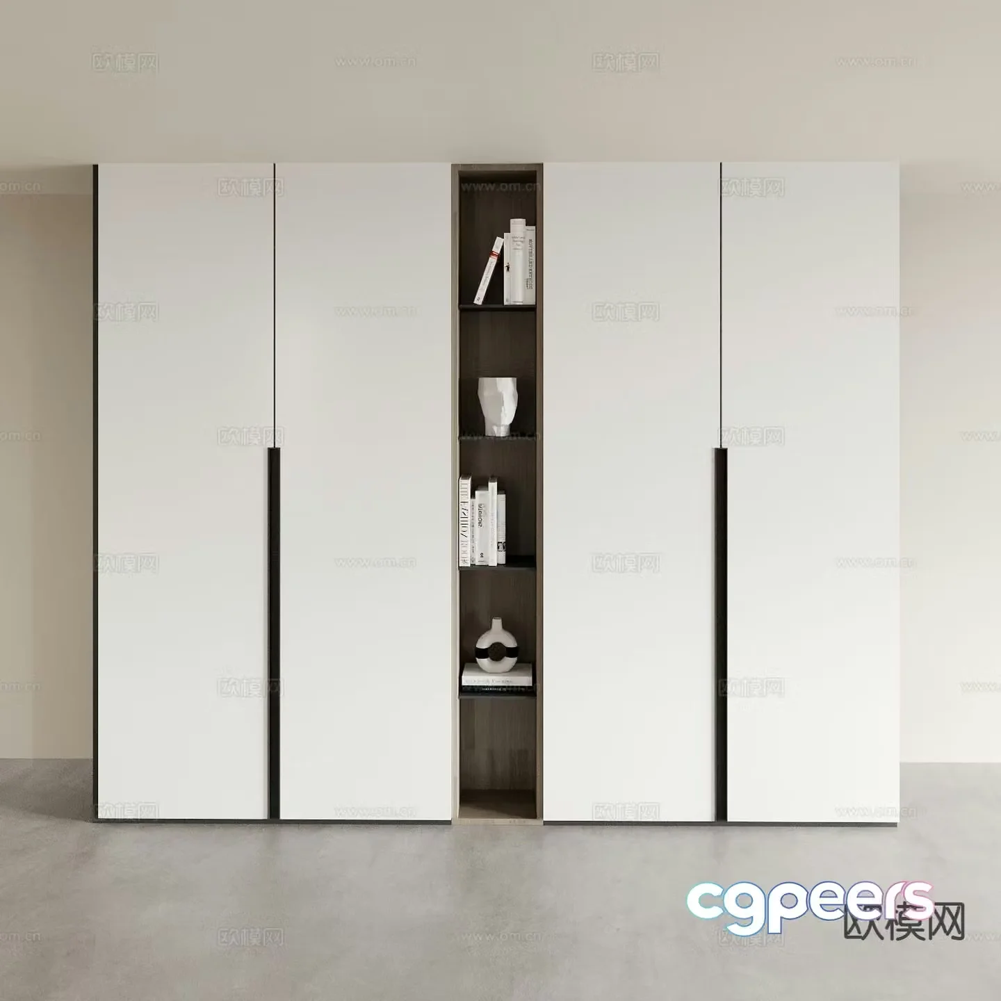 modern wardrobe wardrobe 3d model