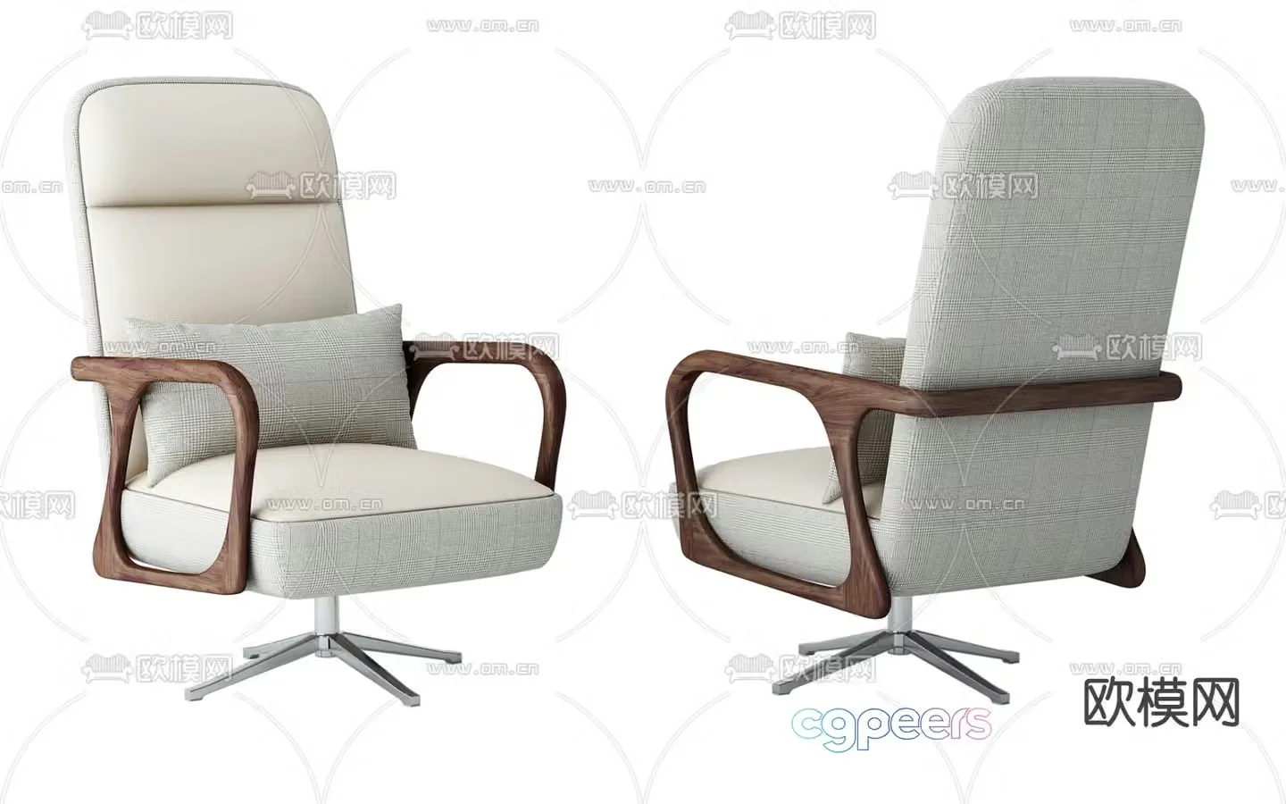 New Chinese style office chair 3d model