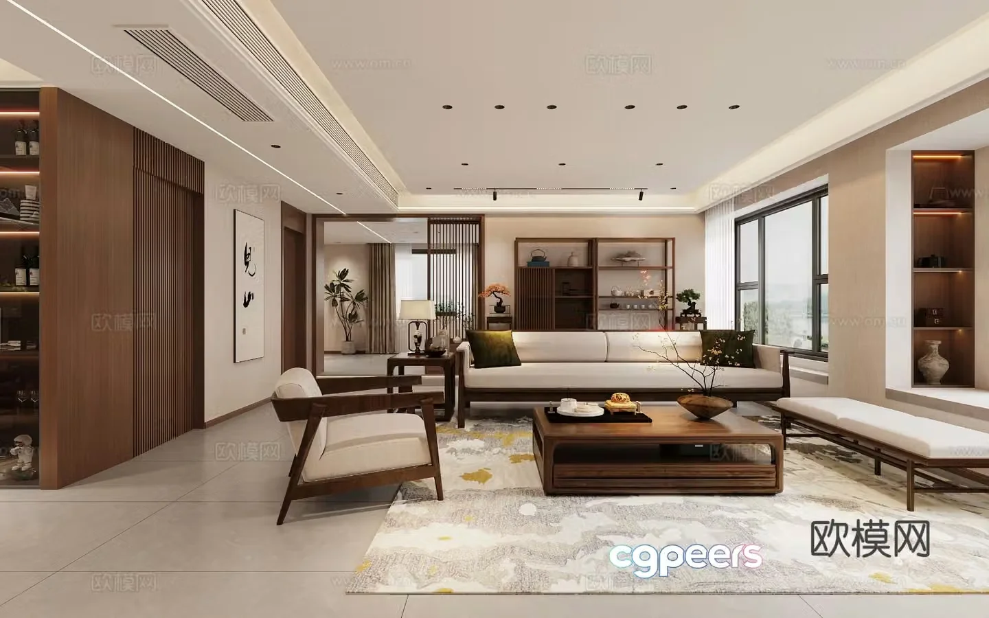New Chinese restaurant 3D model
