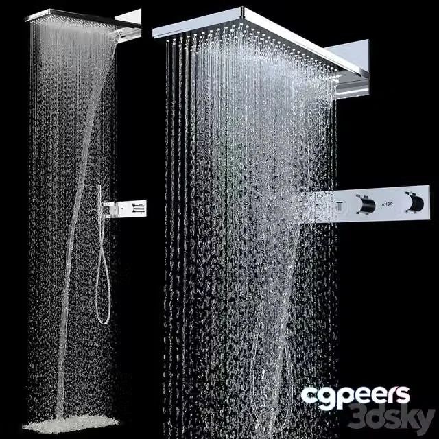 3ds Max Free – Axor Overhead shower
