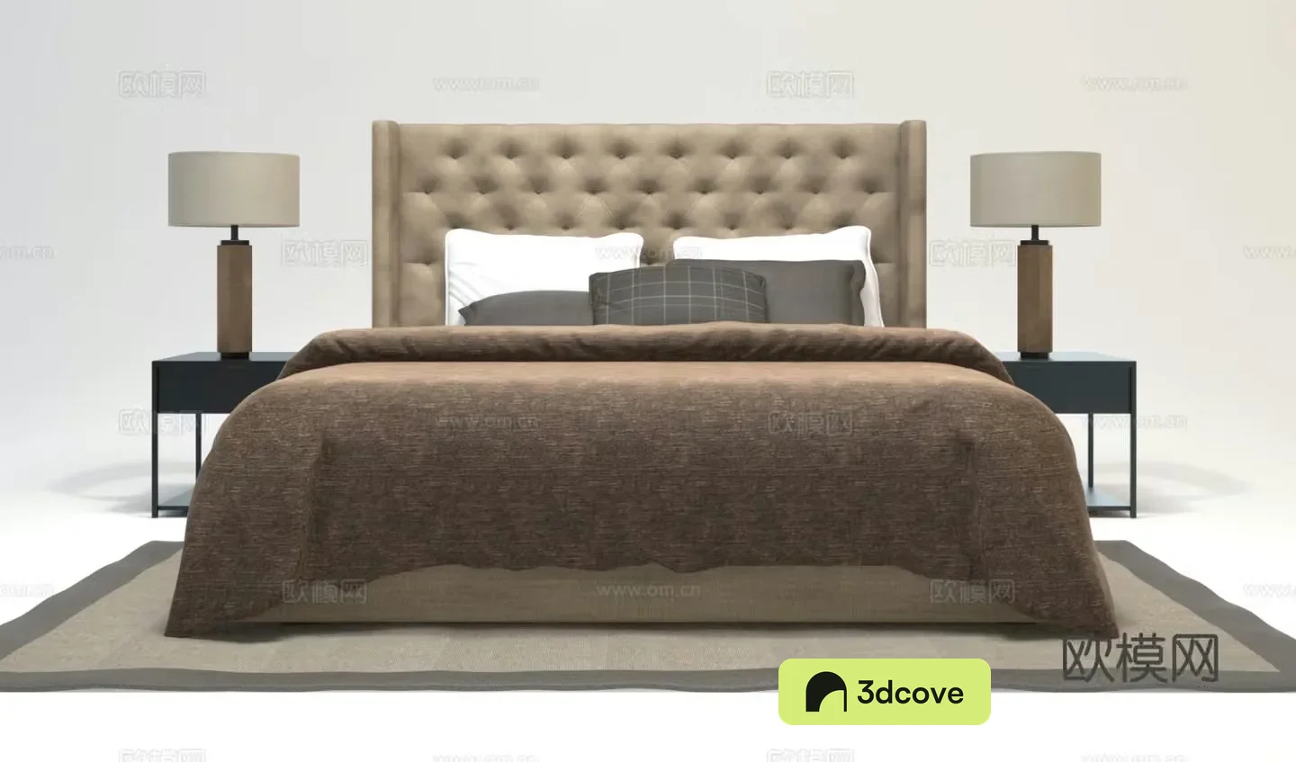 Modern double bed