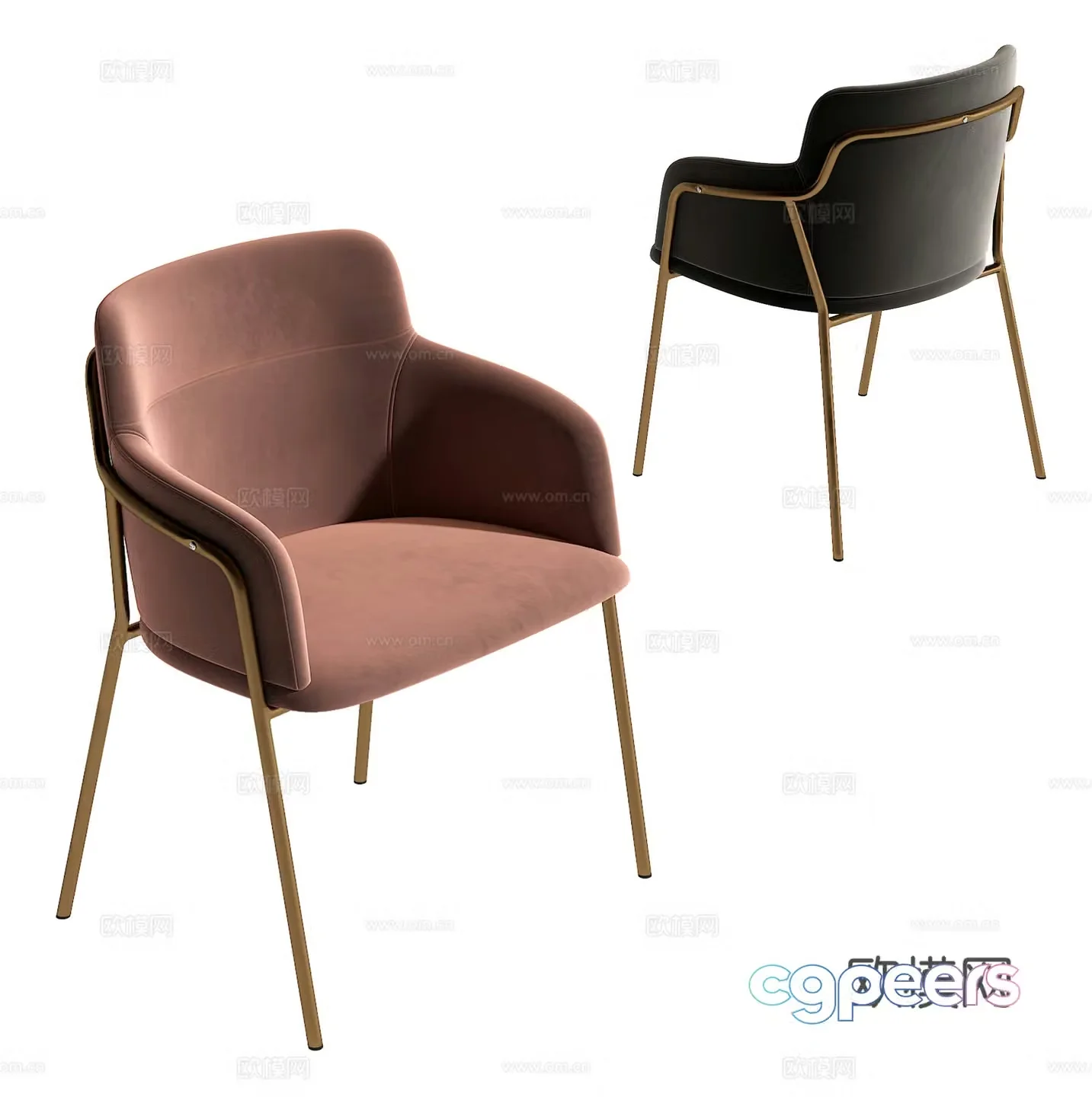Modern single chair 3d model