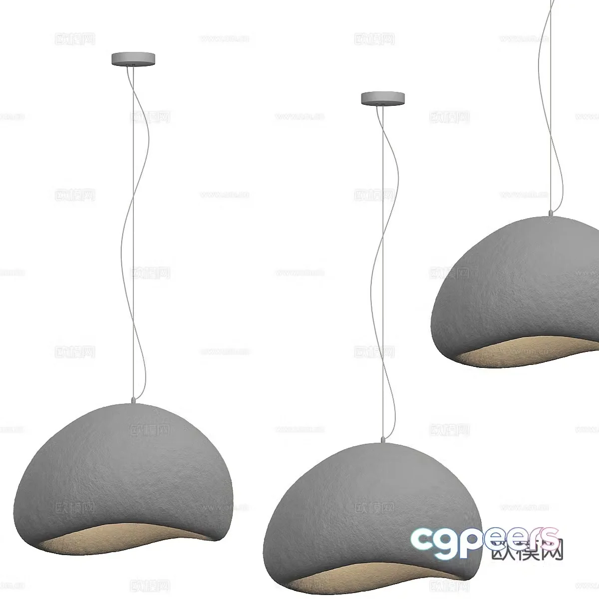 Nordic simple chandelier chandelier simple chandelier lamp 3d model