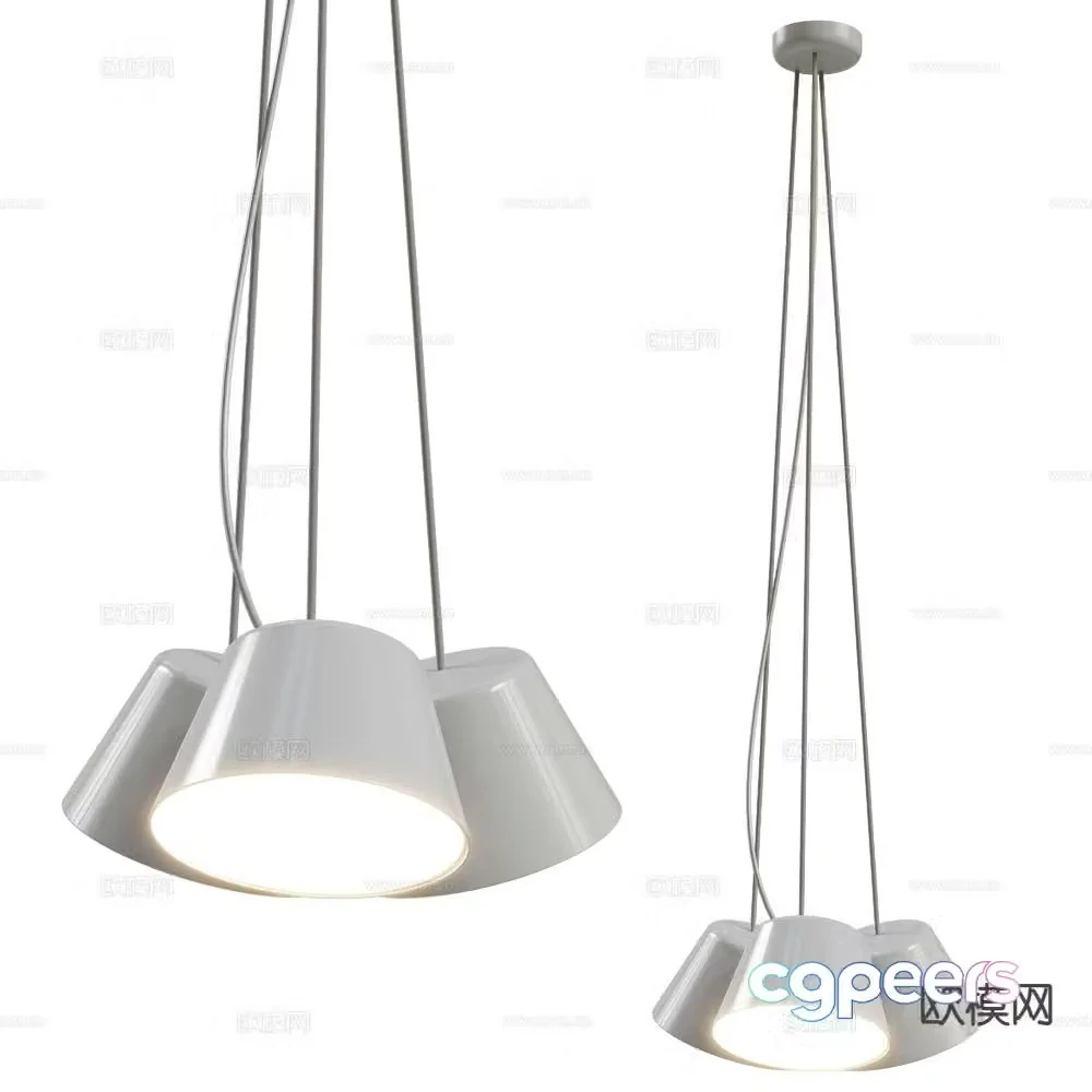 Ole modern small chandelier 3d model
