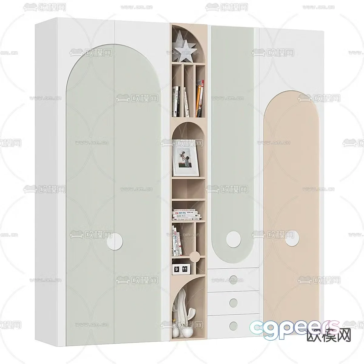 Children’s Wardrobe Wardrobe 3d model