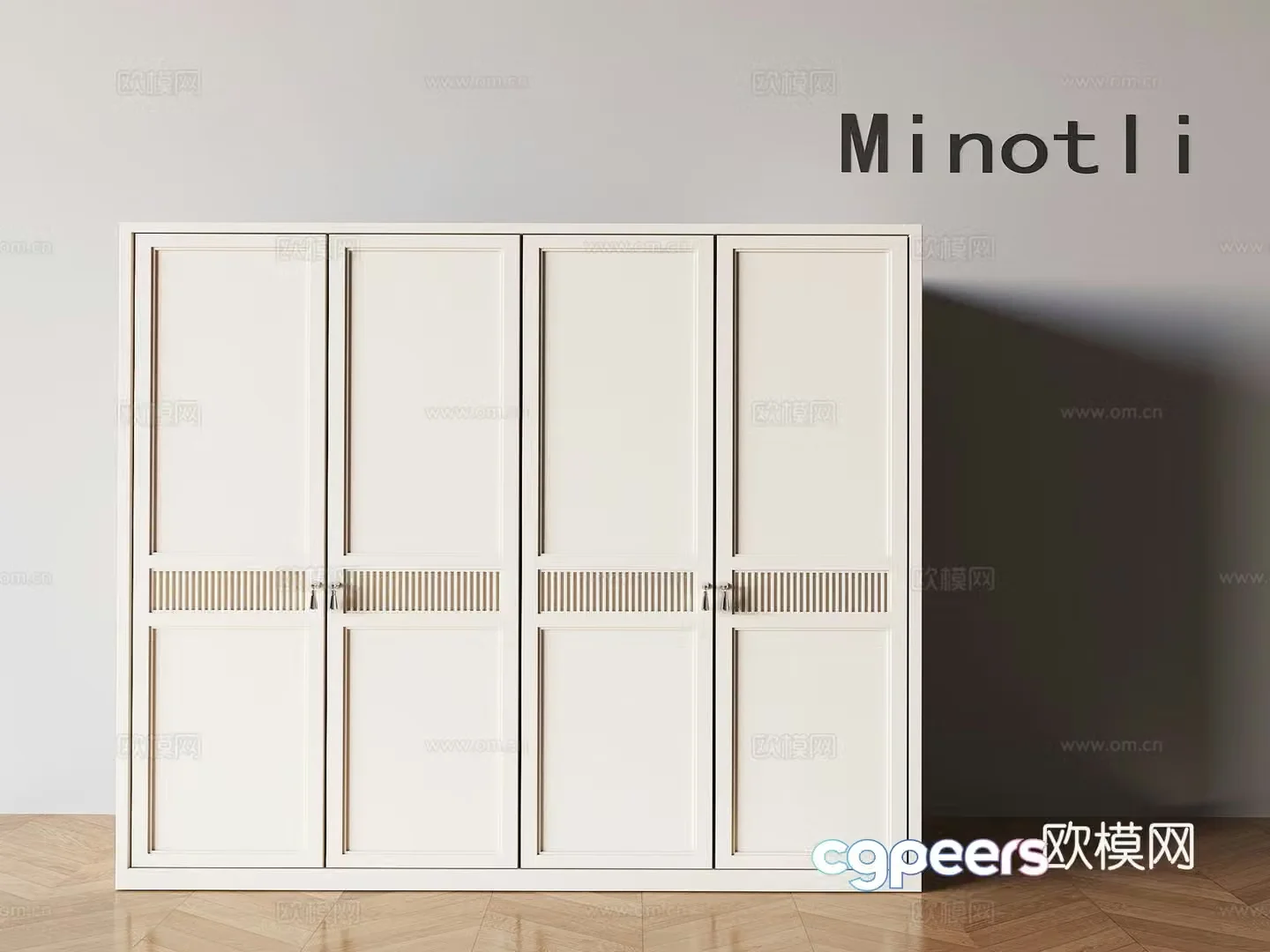 Modern home wardrobe 3d model