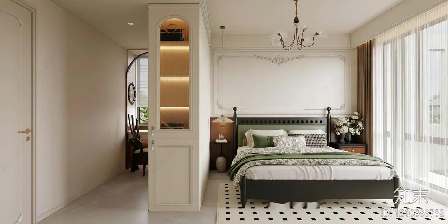 Cozy Bedroom 3D Model – 21005 – VRAY Render