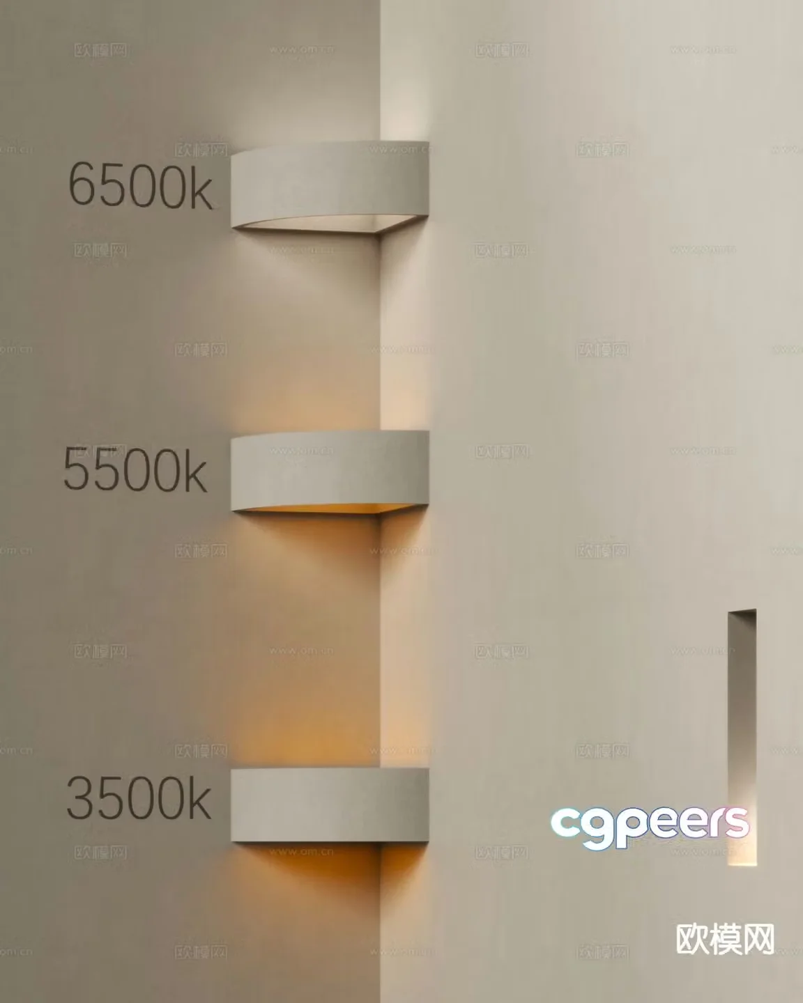Modern wall lamp personalized wall lamp plaster wall lamp 3d model