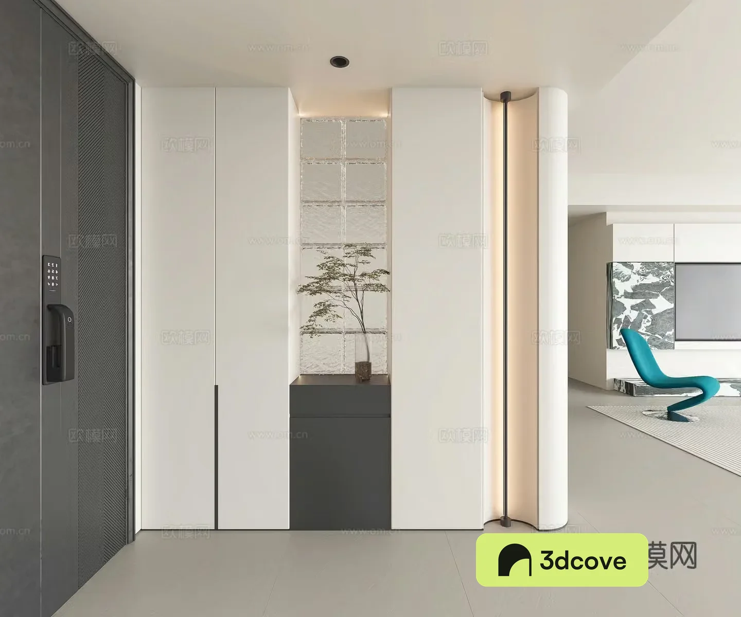 Modern entrance