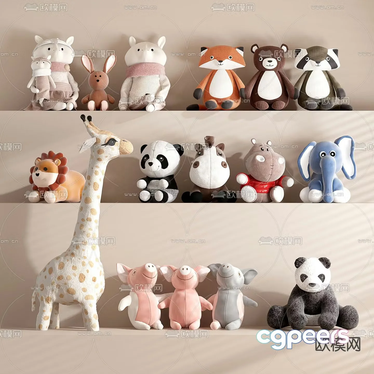 children toys doll doll doll 3d model